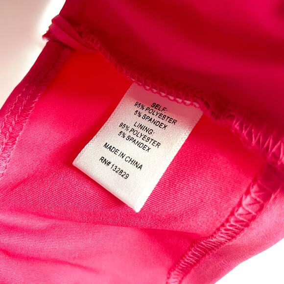 Superdown Kacie Cross Over Top Hot Pink Cutout Center Crop Sleeveless Sz XS‎ - Picture 9 of 9